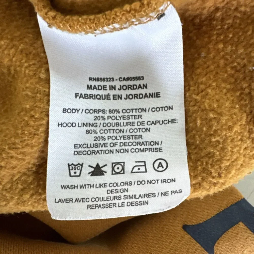 Nike Air Jordan Jumpman‎ Classic Pullover Hoodie Sz Small Wheat Retro BV6010-754